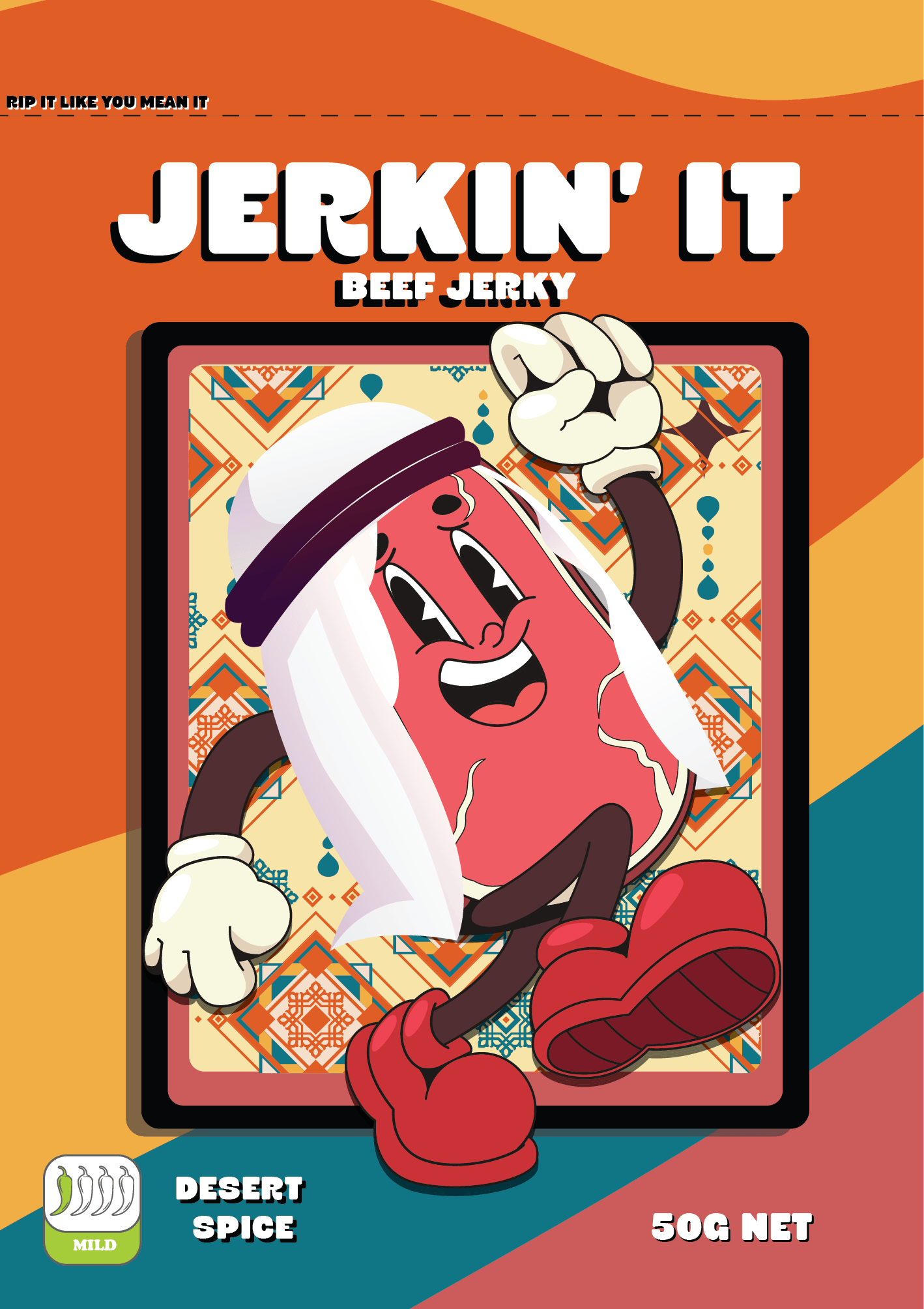 Desert Spice Arabian Spice halal beef jerky – low carb high protein snack by Jerkin’ It