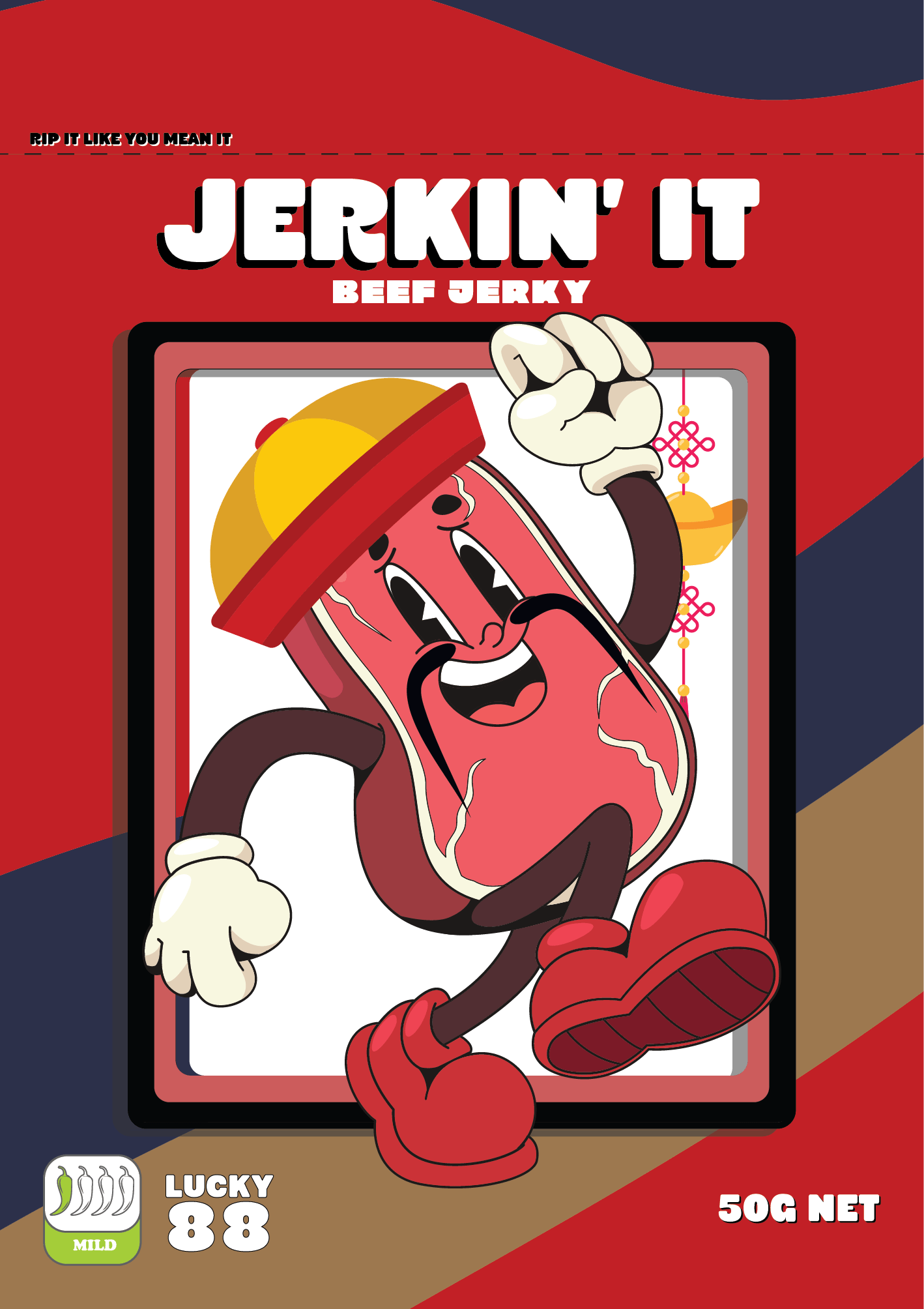 Lucky 88 halal beef jerky – low carb high protein snack by Jerkin’ It